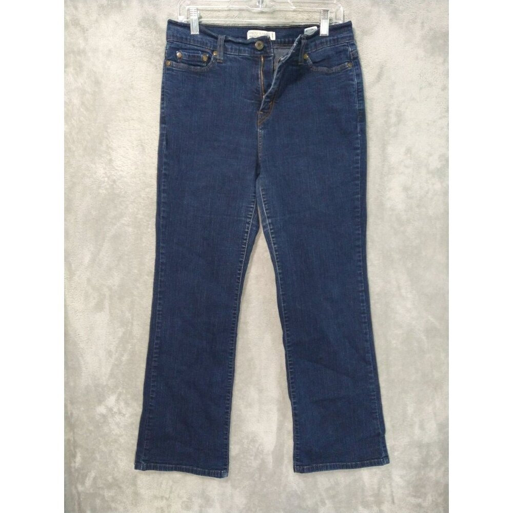 Levis 512 Jeans Womens 12 Blue Denim Perfectly Slimming Boot Cut Stretch Western - Picture 1 of 9